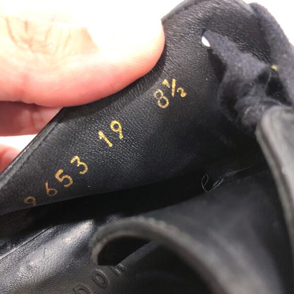 Freda Salvador Will D'Orsay Platform Black Leather Loafers - Picture 11 of 12